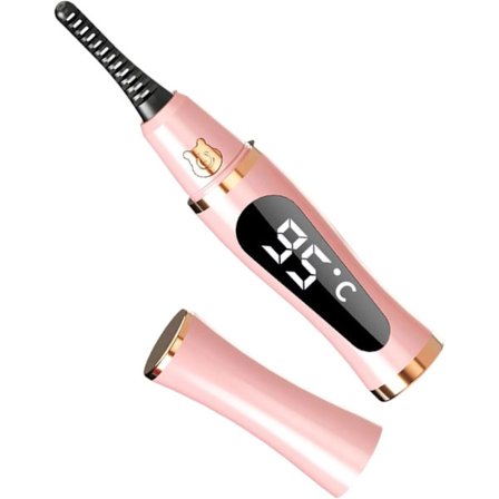 Elektrisk Øjenvippebukker - Hurtig Opvarmning via USB, Giver Langvarig Buk - Perfekt til Rejser & Hjemme, Nem at Bruge - Ideel Gave til Damer