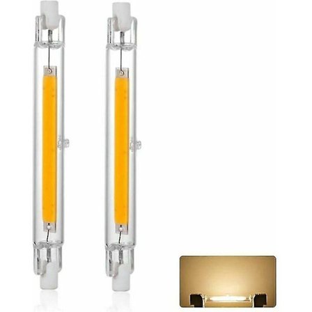 R7s LED-lampa 118 mm 20 W dimbar, varmvit 3000 K 3000 lm, linjär ersättning J118 300 W halogenlampa (FMY)