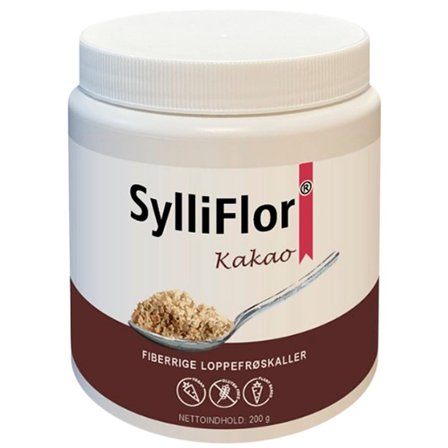 SylliFlor Loppefrøskaller Kakao 200 g, Helse & Madvarer, Ingredienser, Loppefrøskaller
