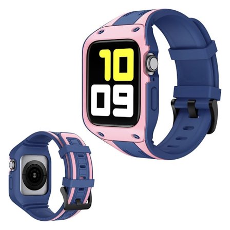 Apple Watch Series 5 44mm dual color klockarmband - blå / rosa