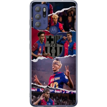 Kompatibelt Mobilskal till Motorola Motorola Moto G60S Yamal Fotboll Spelare Barcelona