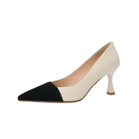 Franske Høye Hæler for Bred Fot, Enkel Stiletto, Damesko[PL]