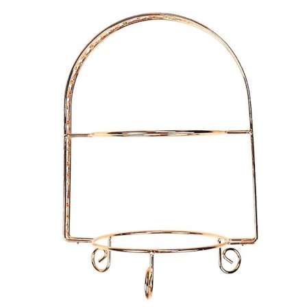Metallinen kakkuteline, kaksinkertainen kaari, kultainen, hedelmä- ja jälkiruokateline, hää- ja syntymäpäiväjuhlan koristelu