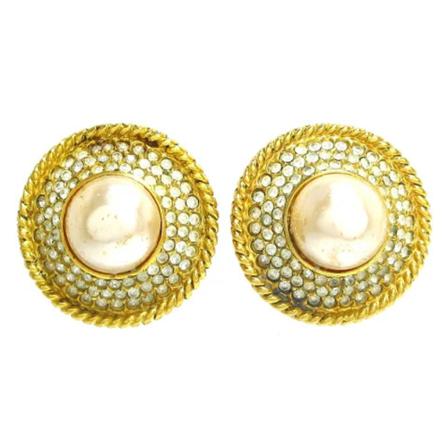 Chanel Vintage Pre-owned Metal earrings , Geel , Dames , Maat: ONE Size