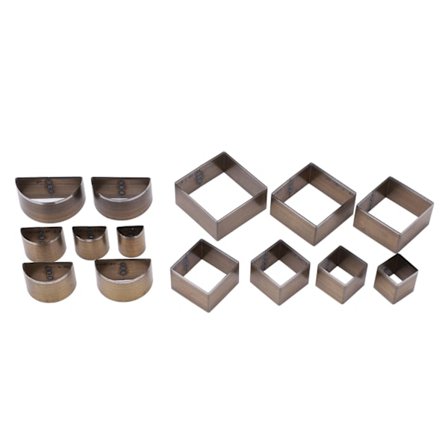 14 kappaletta nahkakuviointimuotit, 2 muotoa, hieno hiiliteräs, nahkakuviointityökalu, DIY-käsintehty nahkapunch-työkalu