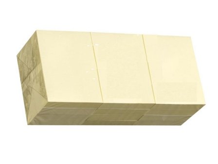 Notes Standard 38x51mm gul 100bl - Lyreco - Kontorsmaterial > Notes och Post-It > Notes - Gula