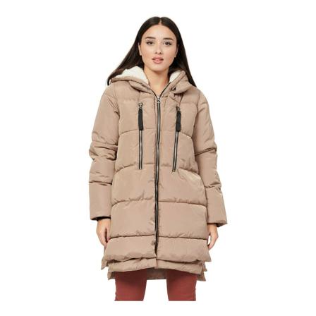 Only, Coats Beige, Dames, Maat:L,polyester