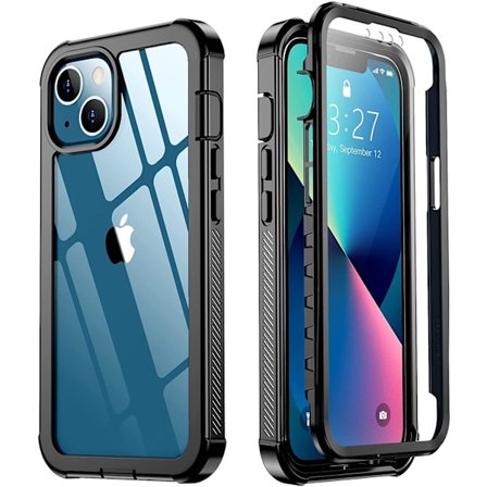 Shockproof Defence C4U Elegant Beskyttelsesdeksel for iPhone 13 Mini 5.4 Tommer Svart