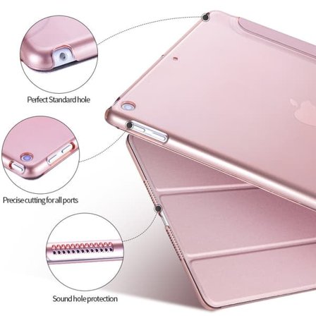 iPad Pro 9.7 2017 Smart Cover Fodral Skal Roséguld—pa
