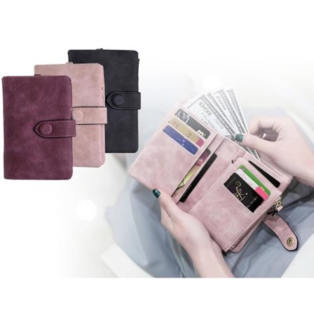 Lommebok i semsket skinn