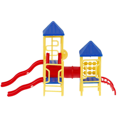 1 Sett Mini Lekeplass Modell Mini Barnas Lekeplass Modell Miniatyr Sandbord Dekor