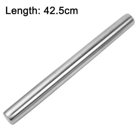 Slät kavel i rostfritt stål har design som är bäst för fondant, kaka