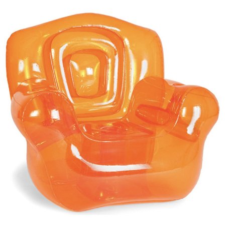 Gjennomsiktig oppblåsbar sofasete enkel oppblåsbar stol gårdsplass