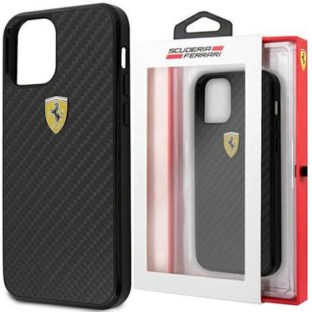 FERRARI ON TRACK REAL CARBON ETUI TIL IPHONE 13 MINI - SORT