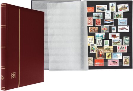 COMFORT Indstiksbog - A4 - 32 sorte sider - Rød - Leuchtturm