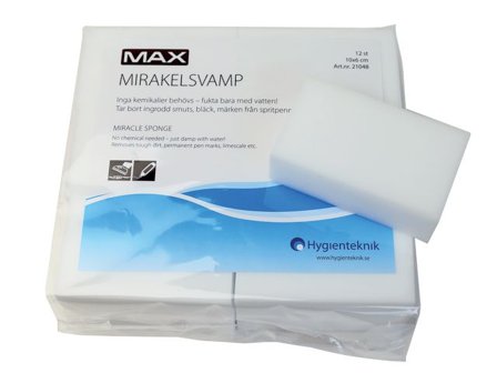 MAX Mirakelsvamp 10x6cm - Lyreco - Städ och hygien - Städredskap - Svampar och skurblock