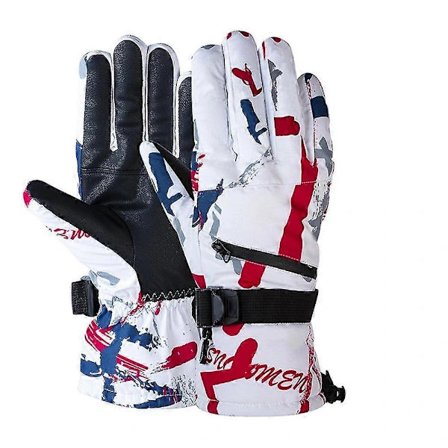 Skihandsker Herre Snehandsker Til Mænd Kvinder Vandtætte Snowboardhandsker Vinter Varme Rød