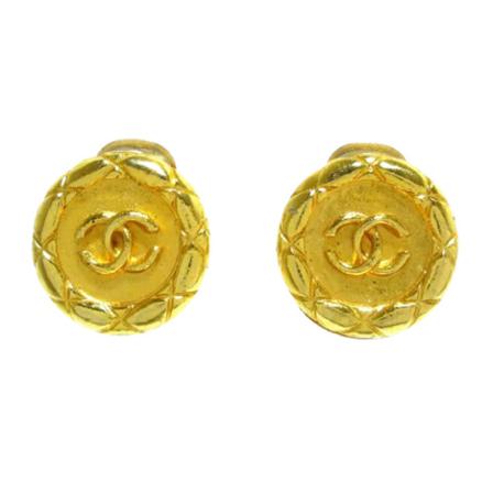 Chanel Vintage Pre-owned Metal reringe Gul, unisex Vintage Smykker, Størrelse: ONE Size