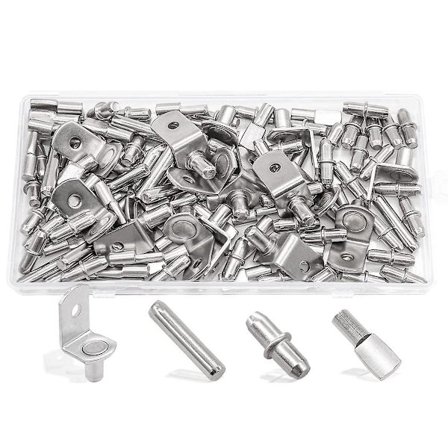 120 st Hyllpinnar Set, 4 Stilar Hyllfästen, Köksmöbler Skåp Hyllfästen L-formad Konsol/fla