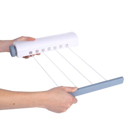 Ulosvedettävä pesulinja / kuivauslinja, jossa on 4 linjaa - til