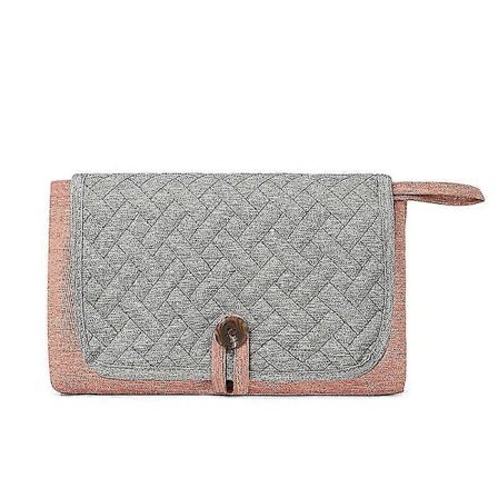 (A) Bärbar Skötbädd Baby Reseskötbädd med Våtservettficka och Huvudkudde