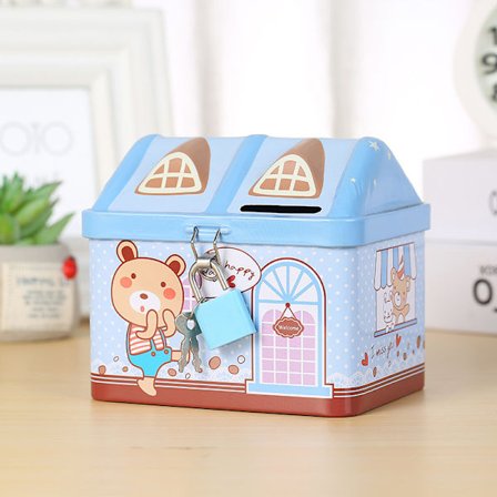 Elf S-23 Plåthus Tecknad Spargris för barn