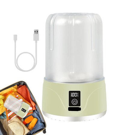 Pieni kannettava pesukone alusvaatteille - matkapesukone, ladattavat puhdistustyökalut säädettävillä tiloilla vauvan vaatteille ja alusvaatteille