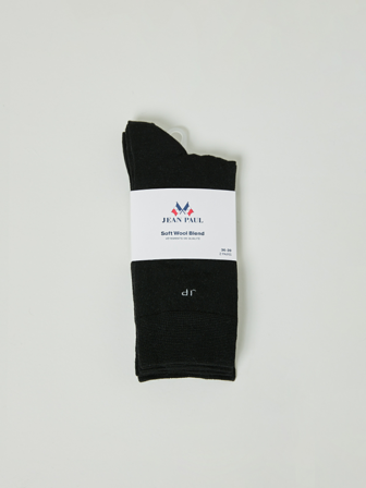 MATCH - Laine 2 pk sokk - Jean Paul - Dame - Tilbehør - Svart - 36-39 - 70% ull, 27% polyester og 3% elastan