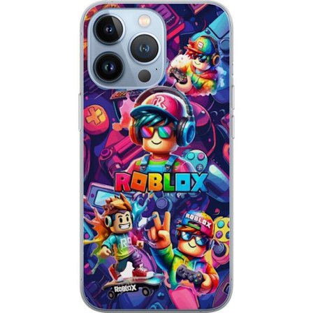 Kompatibel Mobilcover til Apple Apple iPhone 13 Pro Farverig Roblox gaming gruppe med hovedtelefoner, controllere og neonfarver perfekt til børn og g