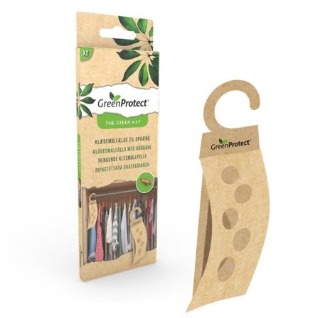Green Protect 23623 Innsektsfelle for klesmøller, 2-pakk, hengende, Dyr & stell