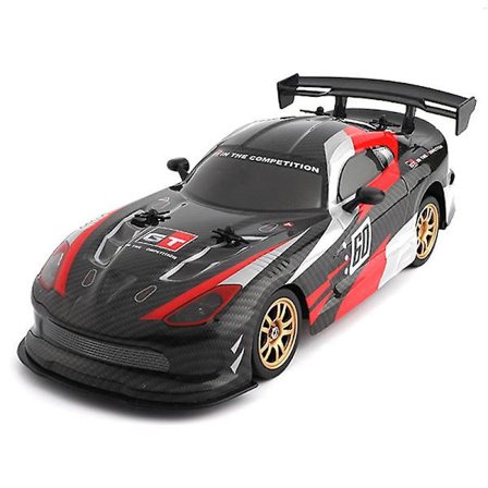 1/16 16 Km/h Dodge Drifting Car 2.4GHz 4WD RC Racing Car med fram / bakljus