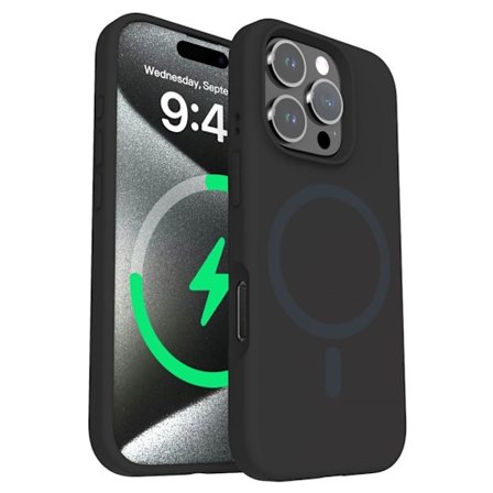 iPhone 16 Pro Silikonskal - Svart