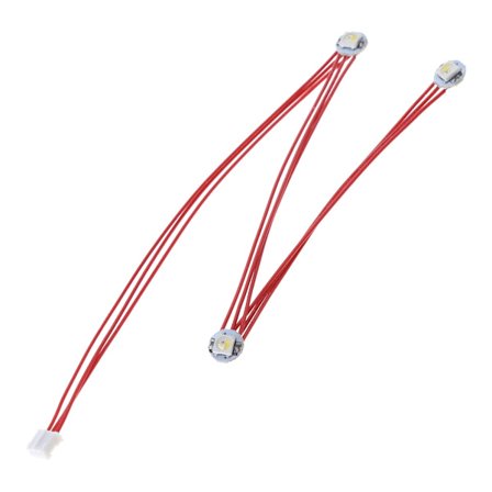 Fullt montert LED-sett for Voron 2.4 Stealthburner med 3 RGBW Mini Button PCB-leds koblet med PTFE-ledninger