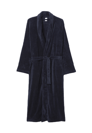 Å WOMAN Morgonrock i fleece CINDY Morgonrockar Blå S/M