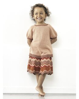 Strikkeoppskrift Topp og skjørt - Cewec