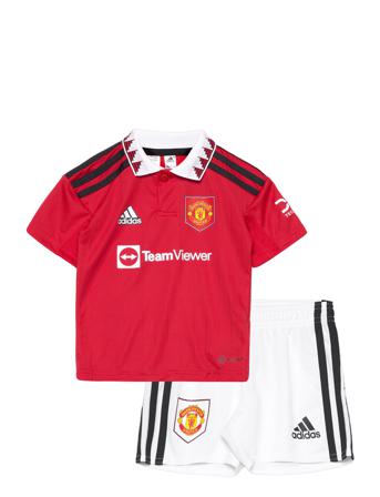 Manchester United 22/23 Home Mini Kit T-shirts Football Shirts Multi/mönstrad Adidas Performance