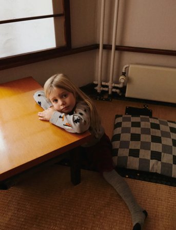 FUB Baby Jaquard Sweater - Grey - 86