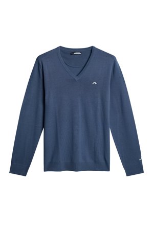 J.Lindeberg - Golf - Lymann Knitted Sweater - Blue - Homme - L