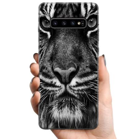 Samsung Galaxy S10 TPU Mobilcover Tiger