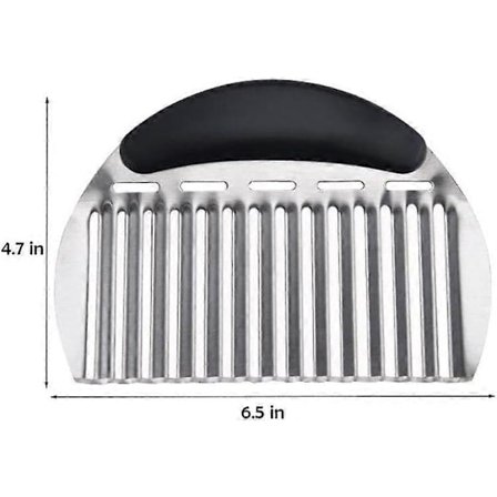 Kraftig bølgeskærer i rustfrit stål til pommes frites, kartofler, gulerodschips og frugt, grøntsager, kartofler, løg