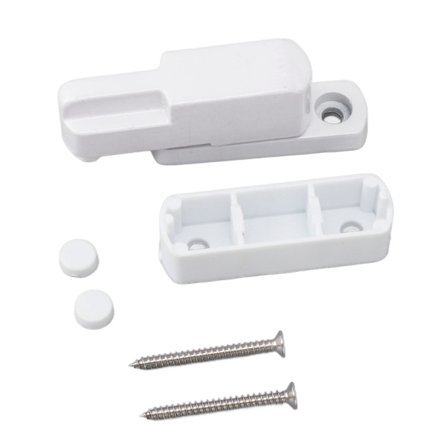 Ikkunan lukitus alumiiniseoksesta T-tyyppinen liukukalvo, lapsiturvallinen lukitus kodin turvallisuuteen, valkoinen