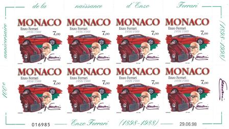 Monaco 1998 - YT 2168 - Postfrisk miniark