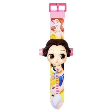 Børns søde tegneserie armbåndsur legetøj høj nøjagtighed børn projektor ur legetøj til 3 til 8 år gamle drenge og piger prinsesse