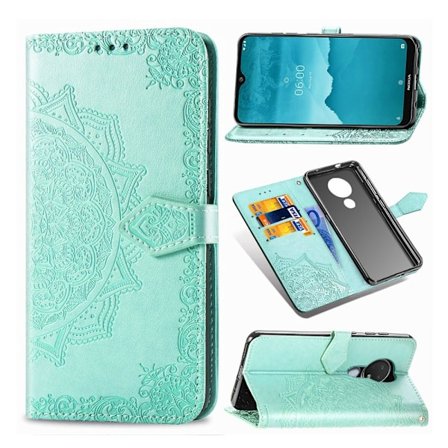 Mandala Nokia 7.2 / 6.2 Flip kotelot - Syaani