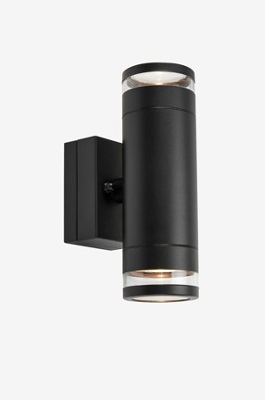 Markslöjd - Seinävalaisin Luno 2L - Musta - Julkisivuvalaisimet - - Homeroom