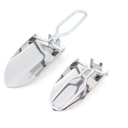 2 Mini hopfällbar spade trädgård utomhus camping spadar grävning