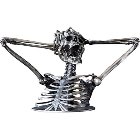Halloween-dekor Break The Rules Madness Skelettbyst Skulptur, Breaking all the Rules Skull Statue, Madness Skelett