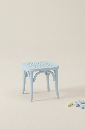 Jotex - Mini Barnpall 1-pack Björk - Plywood Ljusblå RIPPATS - Köp Barnstolar hos Jotex