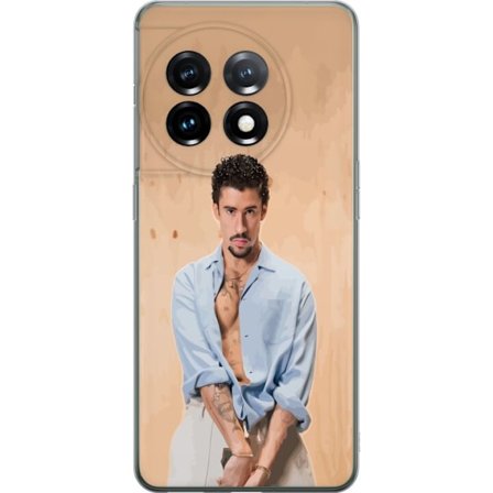 Kompatibelt Mobildeksel til OnePlus 11 Bad Bunny Super Bowl-inspirert grafikk med NFL-trofé og San Francisco-bro i sportdesign