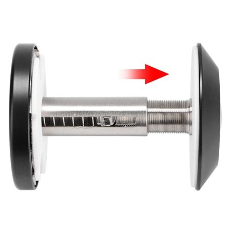 Langsynet dørspion med bagdæksel KLB